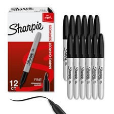 Sharpie Permanent Markers Set Quick Drying And Fade Resistant Fine Point Mark...