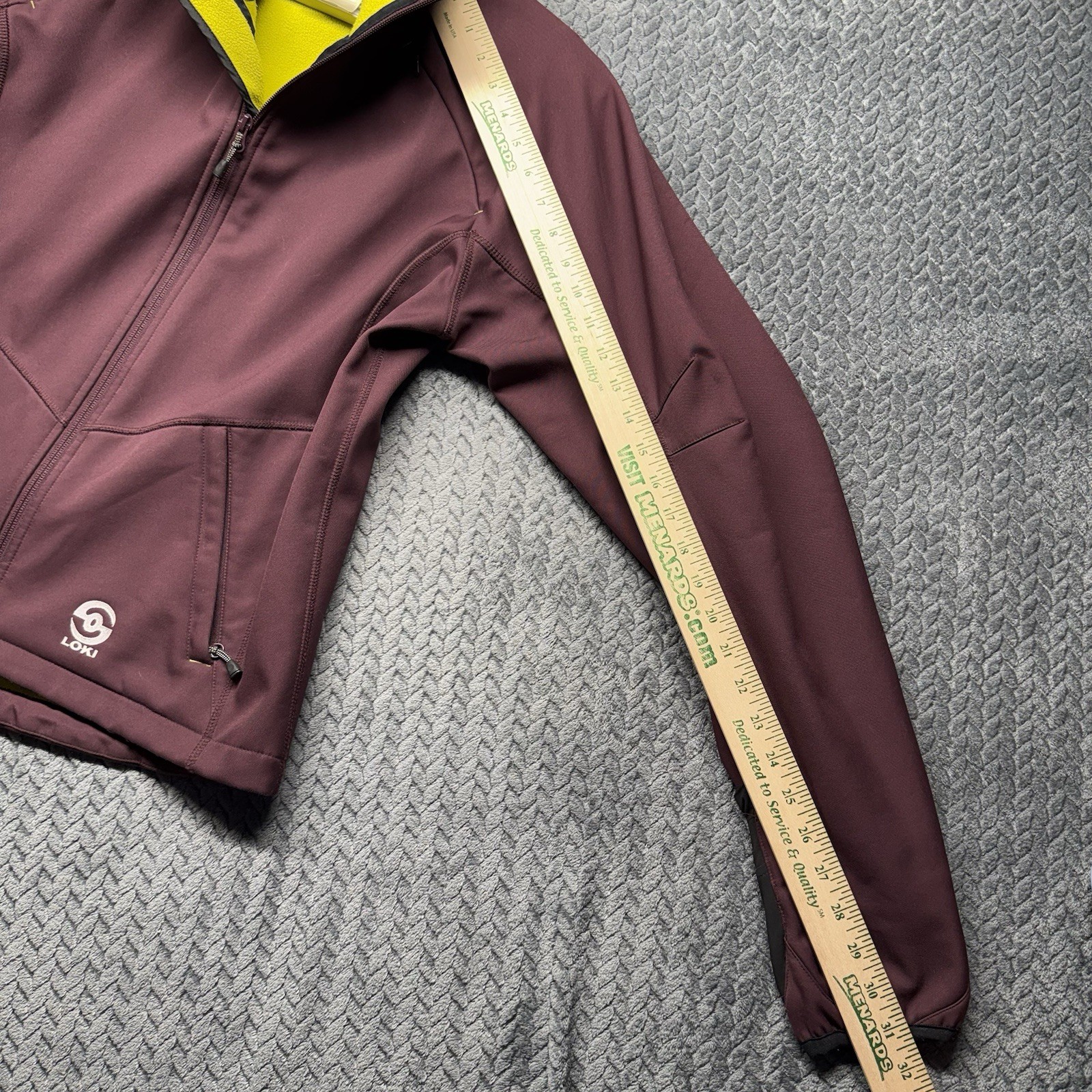 Loki Women’s Softshell Jacket Medium Burgundy Fle… - image 14