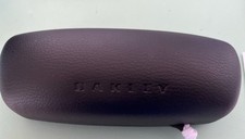 OAKLEY GLASS Case Hard SHELL TRAVEL Black STORAGE CASE With Bag. Authentic.