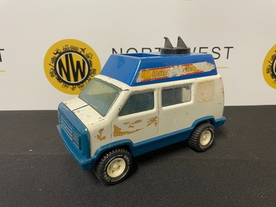 TONKA TOYS JOURNAL FERNSEHEN TV CREW AUTO GEPRESSTES BLECHSPIELZEUG