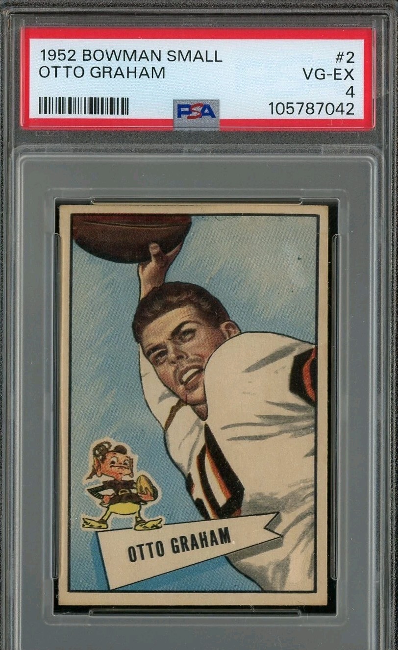 1952 Bowman Small #2 Otto Graham Cleveland Browns HOF PSA 4