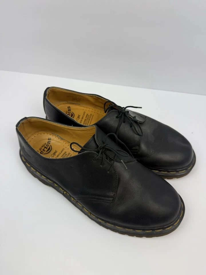 Dr. Martens 1461/59 Made in England Size 9 – Vintage Y2K Grunge Leather Shoes - Image 2 of 4