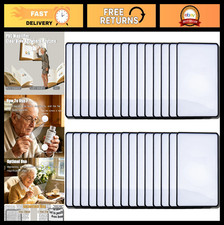 30 PCS Fresnel Lens Magnifying Sheets Lightweight Full-Page Magnifiers for Sen