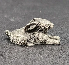 Henry Wilson Hudson Pewter Miniature Bunny Rabbit Children's Zoo Line VTG Mini