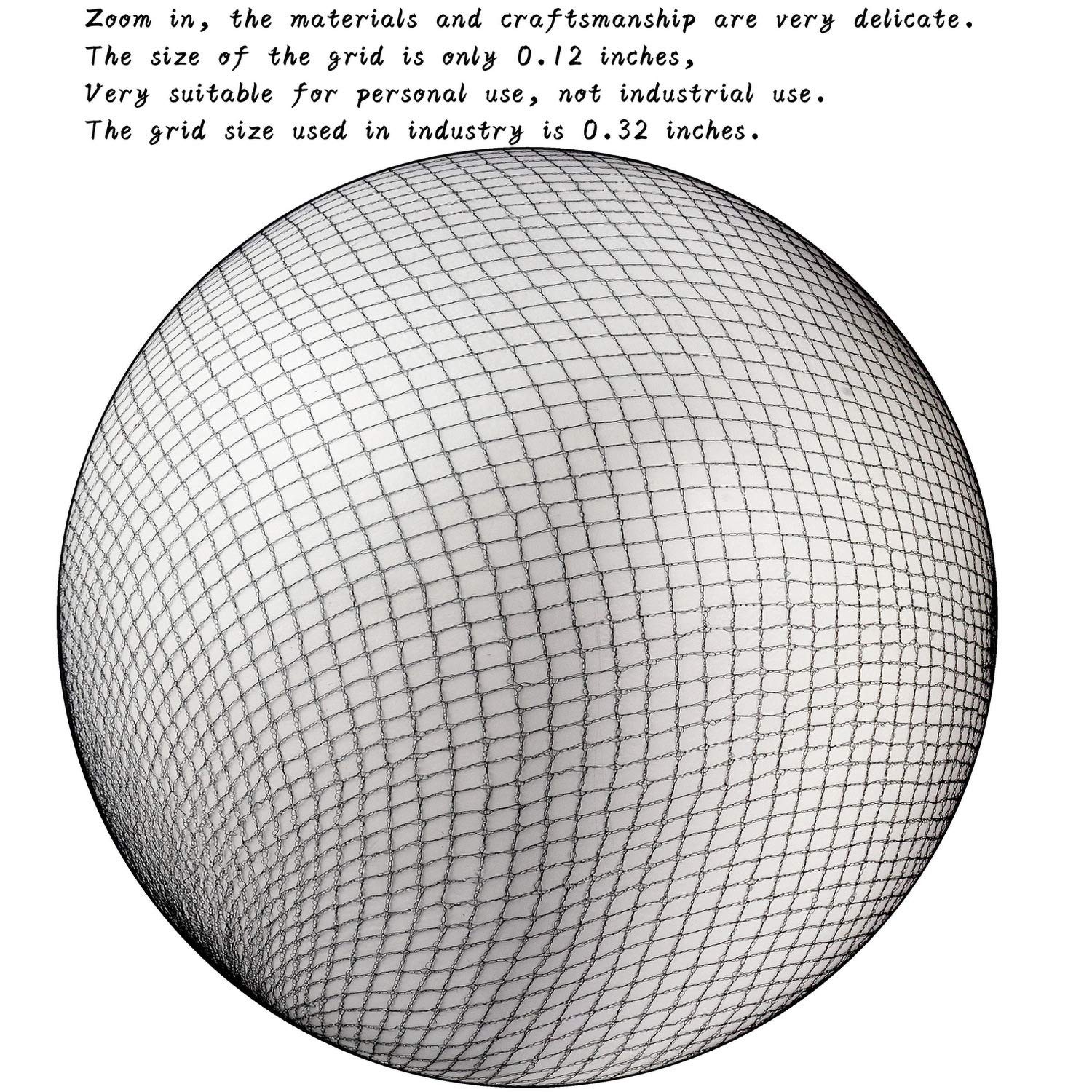 Smilco Hair Net 100 Pcs, 22 Inches Nets Elasticity Invisible Black 