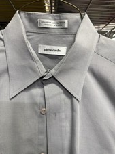 Pierre Cardin dress shirt grey gray 15/34-35 in EUC classic