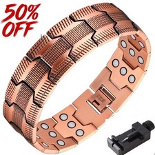 Ultra Strength Magnetic Bracelet for Men Copper Bracelet - 57 Magne