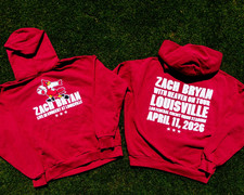 Zach Bryan Cardinal With Heaven On Tour 2026 Hoodie