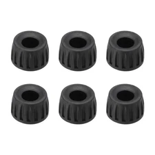 Universal 17mm ID Rubber Tripod Feet, 6 Pack Tripod Replacement Parts, Black