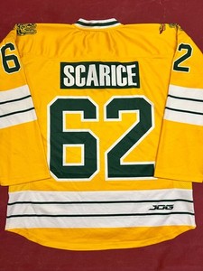 Hamden Dragons #62 Scarice worn minor league NHL Style Jersey Hockey Jacket