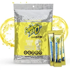 Sqwincher Zero Qwik Stik, Sugar Free, Low Calorie, Low Sodium Electrolyte Pow...