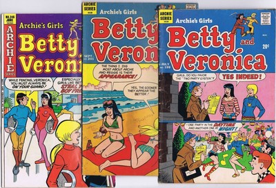 ARCHIE´S GIRLS BETTY AND VERONICA # 199, 201, 246 US Comics 1972-76