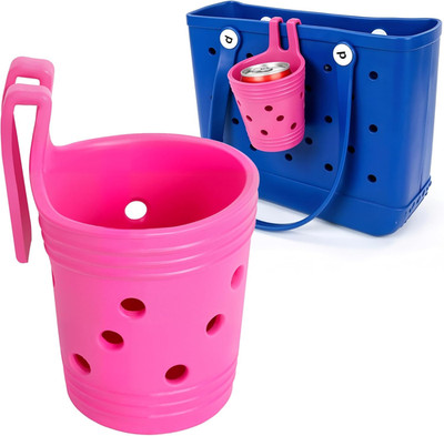 Cup Holder for Bogg Bag, Drink Holder Attachment for Beach Tote, Water Bottle Dr