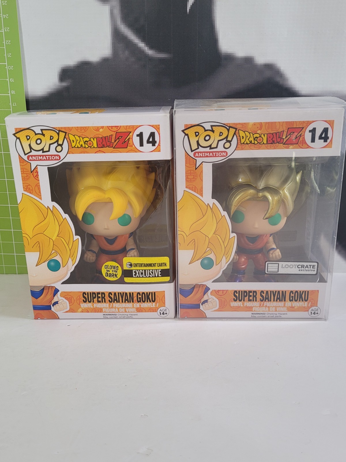 Dragon Ball Z, Funko Pop! #14, Super Saiyan Goku, Loot Crate Metallic & GITD