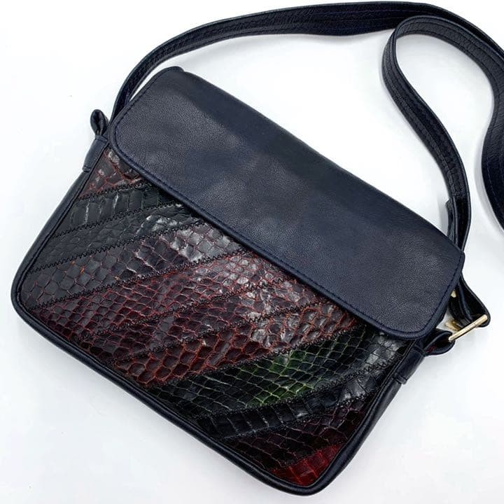 Excellent Condition Longchamp Python Embossed Sho… - image 1