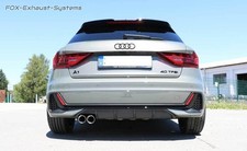  Edelstahl Racing-Komplettanlage ab OPF Audi A1 Typ GB 40 TFSI 2x76mm