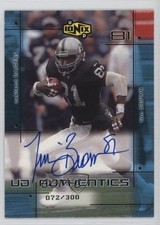 2000 UD Ionix UD Authentics 72/300 Tim Brown #TB Auto HOF yj7