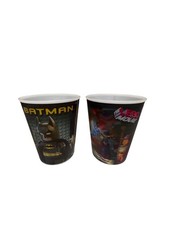 McDonald's 2013, 2014 Holographic Plastic Cups Lego Movie Batman Set of 2