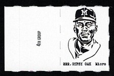 RICO CARTY Very Rare GUMBALL MACHINE Baseball MICRO Card WITH TAB INTACT