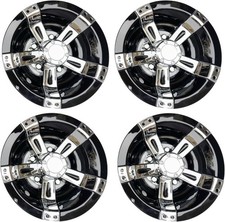 Golf Cart 8" Wheel Covers Hub Caps W/Chrome Spokes for EZGO Cub Car Yamaha Go...