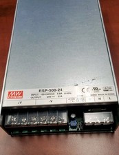NEW IN BOX, MEANWELL RSP-500-24 500 WATT 24 VDC SWITCHING POWER SUPPLY