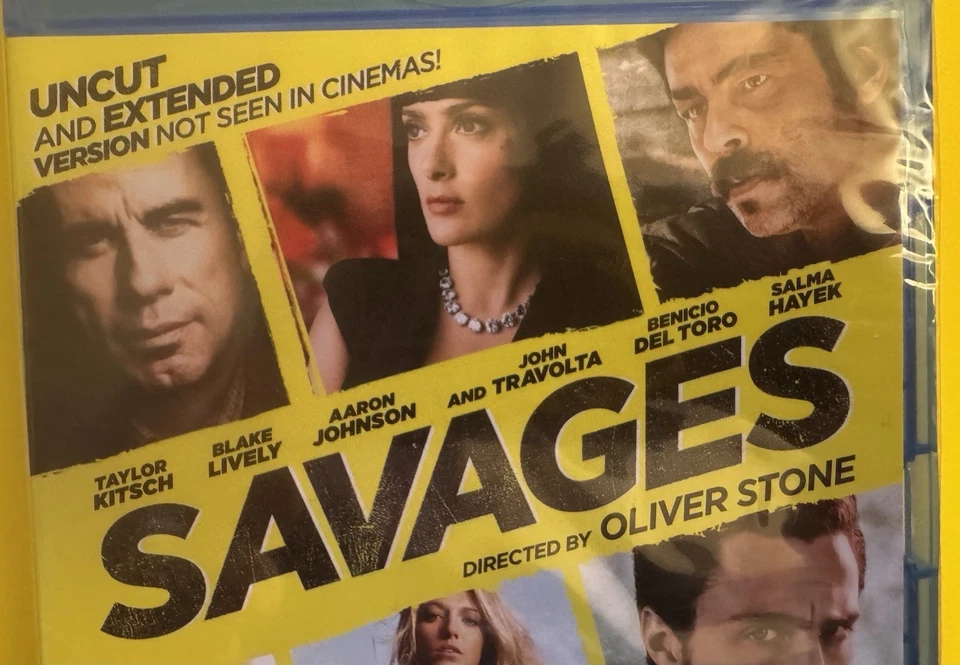 Savages🎬Oliver Stone⭐️UNCUT EXTENDED👏⭐️Travolta/Hayak/Lively🥇Br.NewBluXtras - image 2 of 4