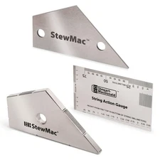 StewMac Precision Fret Tool Trio, Metric – String Action Gauge, Fret Rocker,...