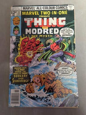 Marvel Two-In-One #33, Marvel Comics, 1977, The Thing, Modred the Mystic