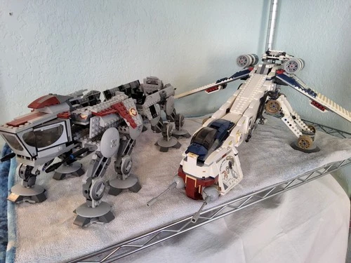 SUPER VINTAGE LEGO SET #10195 AT-OT w/ DROPSHIP, 100% COMPLETE, NO MINIFIGS