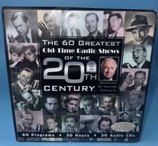 60 Greatest Old-Time Radio Shows Of The 20TH Century Walter Cronkite Audio CD