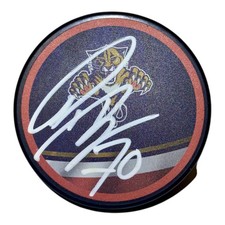 Patric Hornqvist Florida Panthers Signed Autographed Reverse Retro Puck