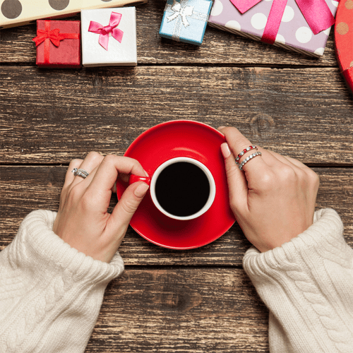 Alternating Two Tone Cubic Zirconia Stackable CZ Eternity Ring For Women Teen - Picture 4 of 58