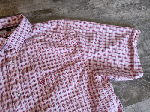 Ariat Pro Series Jericho Plaid Shirt Short Sleeve Button Up Mens Workwear EUC L - Picture 5 of 15