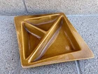 Red Wing Pottery Vintage Divided Dish 803 Tan Brown Rare Made In USA