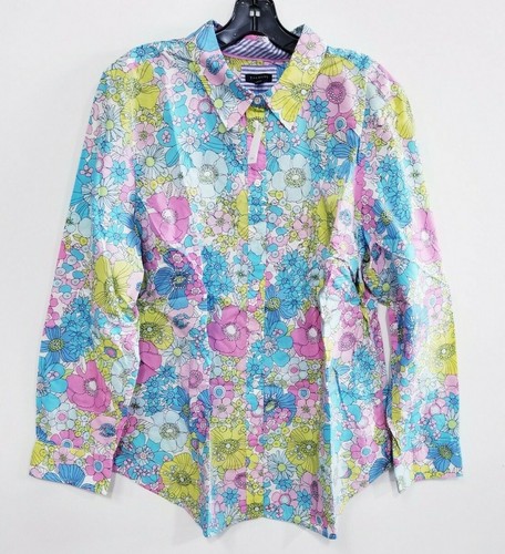 talbots floral shirt