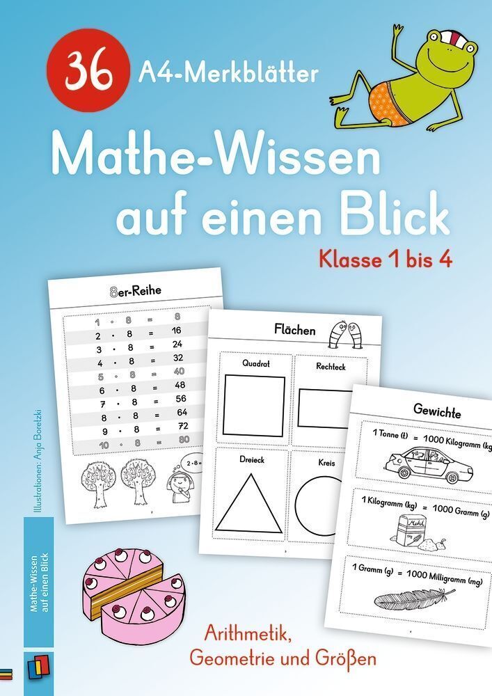Thumbnail - 36 A4-merkblätter Mathe-wissen Auf Einen Blick - Klasse 1 Bis 4 | 2019