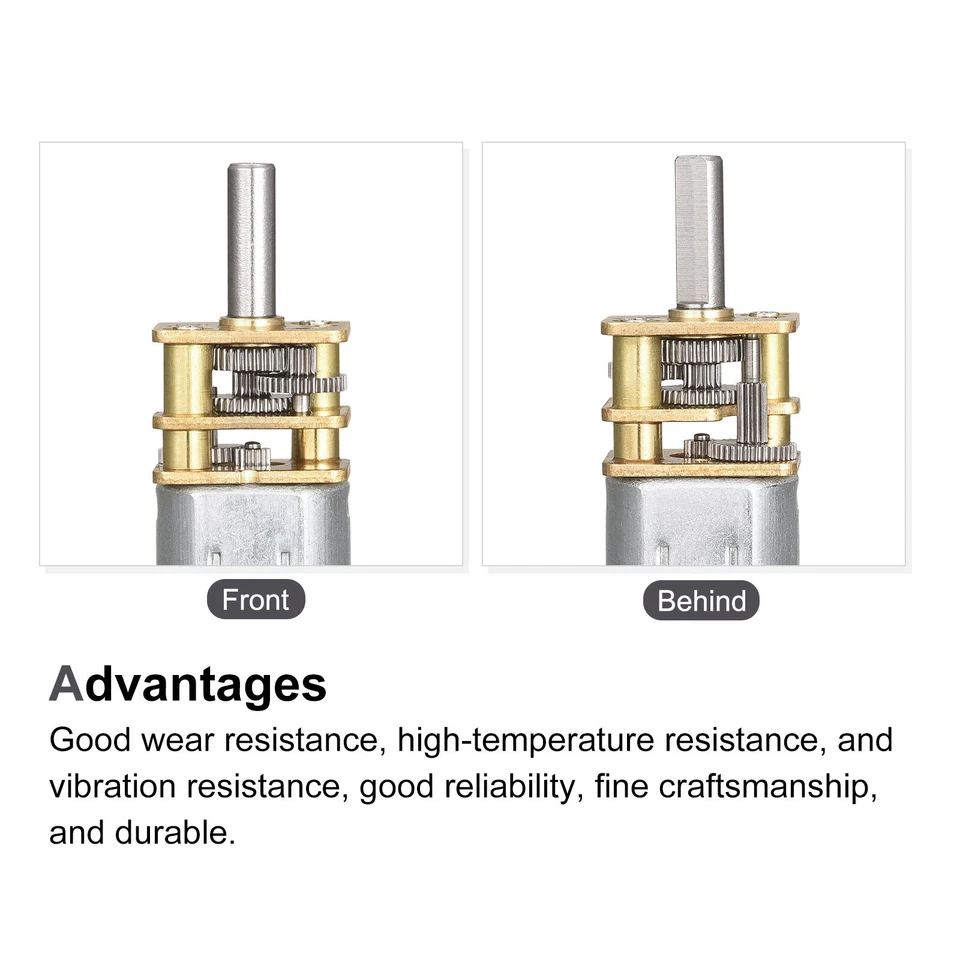 Micro Vitesse Réduction Engrenage Moteur DC 6V 500RPM pour RC Avion Voiture - Photo 4/4