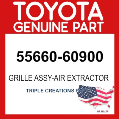 Toyota Genuine 5566060900 Register Assy 55660-60900 OEM | eBay