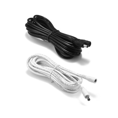 5m DC Kabel Verlängerung schwarz oder weiß LED Steckverbinder 2,1 / 5,5 mm
