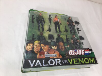 2004 Hasbro Gi Joe Valor vs Venom Night Force 6 Pack Figure Set