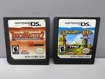 Touchmaster 2 Drawn To Life Nintendo DS Authentic Cartridge Lot