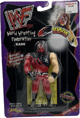 KANE WWE WWF JUST TOYS Series 8 1998 Bend ems 5
