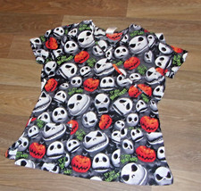 Nightmare Before Christmas Scrub V-Neck Shirt Nursing Medical Size Medium B11
