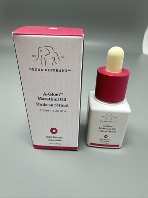 Drunk Elephant A Gloei Maretinol Oil Retinol Ceramides .05oz/15ml NEW IN BOX