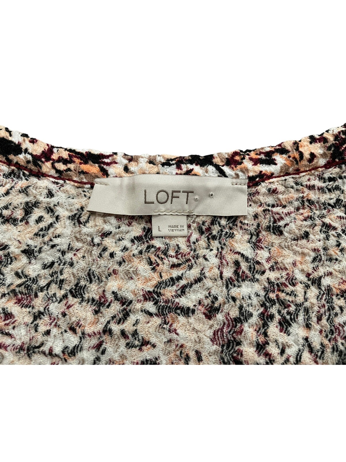 LOFT Beautiful Speckled Spring/Easter Blouse, siz… - image 4