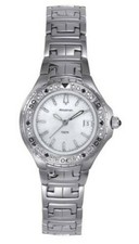 Accutron Bulova Women's Val d'Isere Diamond Watch 26R03 Msrp 875