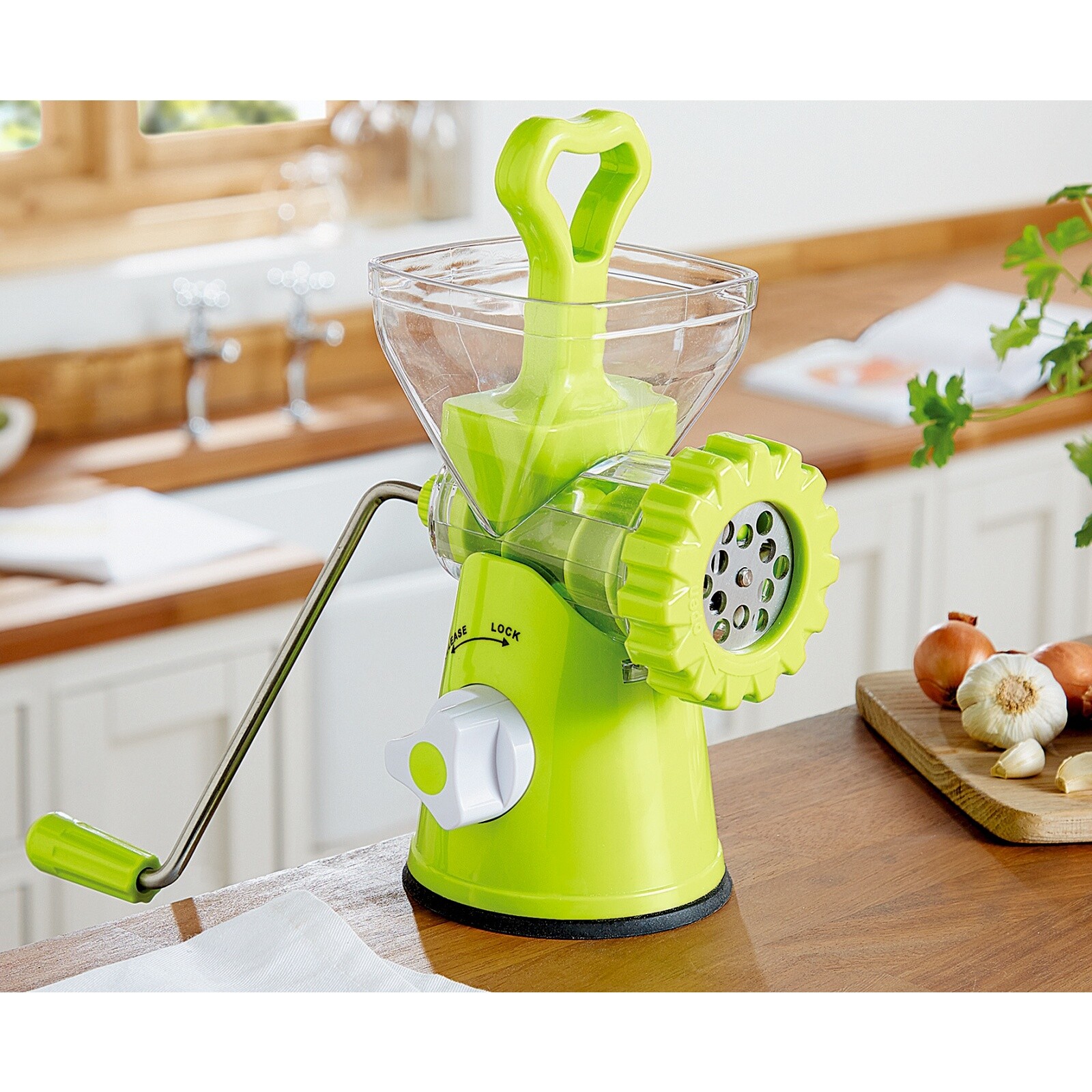 Meat Grinder Manual Hand Operated Mincer Sausage Maker Stainless Steel