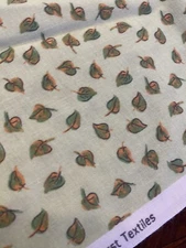 Signature Classics Oakhurst Textiles Cotton Fabric Green Leaves Sm Scale 18x44"