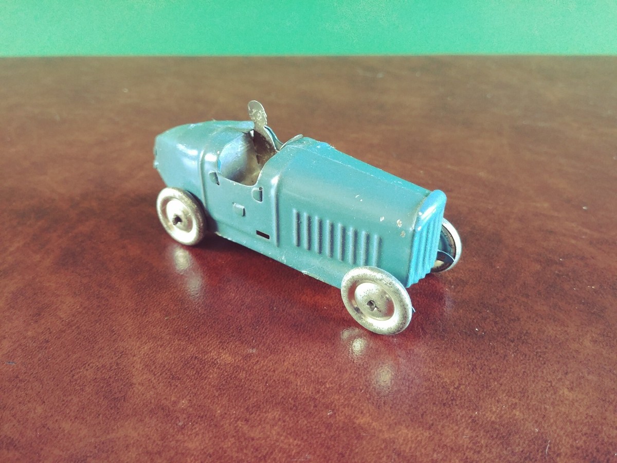 1930's French Tin Penny Toy Race Car Citroen Boat-tail Racer