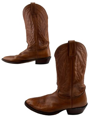 NOCONA Bottes Cowboy Western Bottes Cuir Marron & Vert HOMME 10